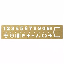 TRC 黃銅系列經典再現-數字描字規