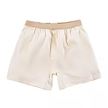 【和諧生活有機棉】紳士舒棉平口內褲M原棉米白