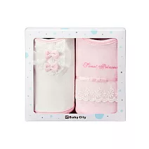 【BabyCity娃娃城】圍兜2入禮盒_ 小公主