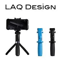 LAQ DESIGN FUNSTAND追劇直播自拍神器 3in1藍牙腳架自拍桿低調黑