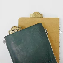 TRC Traveler’s Notebook 黃銅夾-TRC LOGO