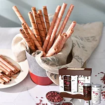 【台酒】台酒紅麴捲心酥禮盒(牛奶、榛果巧克力各一罐)