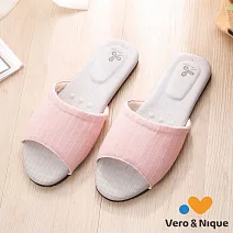 維諾妮卡 復古健康環保銀離子拖鞋M淺粉