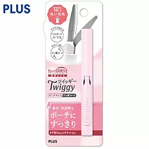 PLUS 迷你不沾膠攜帶筆型省力剪刀 粉紅