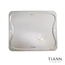【鈦安純鈦餐具 TiANN】專利萬用鈦砧板  露營砧板 切菜板  烘焙烤盤 -鯨魚