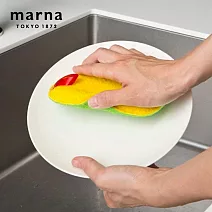 【日本Marna】日本製食器專用海綿-綠-3入組(原廠總代理)