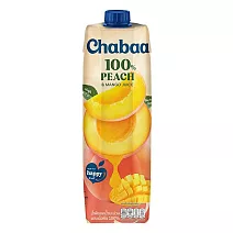 《CHABAA》啜吧- 100% 蜜桃佐芒果汁1000ml