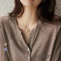 【Lockers 木櫃】春夏五分袖針織衫上衣-2色 L111040602 FREE 燕麥色