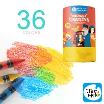 【JarMelo 原創美玩】可水洗蠟筆 (36色)  JA92620