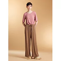 【ST.MALO】黃金海毛紗SEAWOOL涼感柔膚絲滑緞光女套裝-2218WT/2219WT M 乾燥玫瑰/摩卡棕