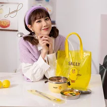 【Hiromimi】LINE FRIENDS 雙層隔熱便當盒3件組 莎莉