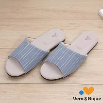 維諾妮卡 歐風抗菌乳膠室內拖鞋 M 藍