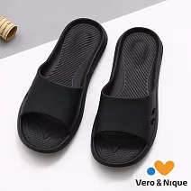 維諾妮卡 無壓生活拖鞋 M 簡單黑