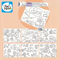 【JarMelo 原創美玩】可黏貼著色紙捲- 樂貝鼠與牠的朋友們 JA94716