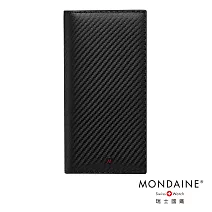 MONDAINE 瑞士國鐵 蘇黎世系列RFID 視窗6卡長夾(附零錢袋) 碳纖維黑