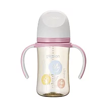 【Pigeon貝親】第三代母乳實感PPSU握把奶瓶240ml/浪漫花園
