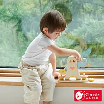 【德國 classic world 客來喜經典木玩】平衡舉重大力士《20147》