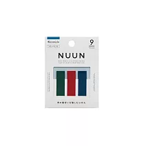 【日本Kanmido】NUUN 布質感攜帶式標籤貼3入 ‧ mark紅色