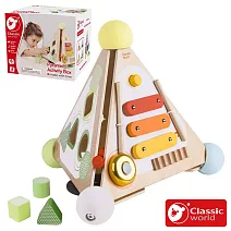 【德國 classic world 客來喜經典木玩】多功能啟蒙三角盒《54723》