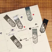 MIDORI 蝕刻工藝花窗書籤夾II- 天氣