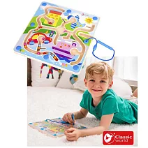 【德國 classic world 客來喜經典木玩】可愛交通運珠筆《3580》