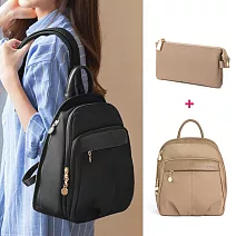 CHENSON★超值２件組★8口袋後背包+8卡長夾(CG83329+CG15199)