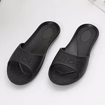 333家居鞋館 NICE微笑輕量家居拖鞋 黑L