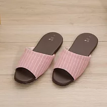 333家居鞋館 輕鬆舒適室內皮拖鞋 粉S號