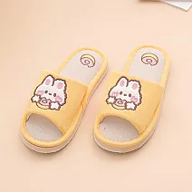 333家居鞋館 撞色可愛室內布拖鞋 黃38/39