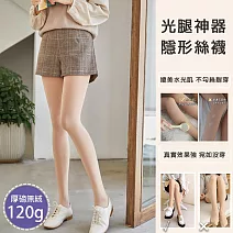 【AMIEE】高質感光腿神器隱形絲襪加絨連腳內搭褲(KDPQ-2861) FREE 膚色120G(10-20℃適穿)