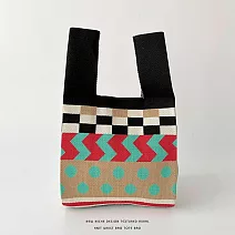 【JP生活館】韓國小眾設計針織編織個性百搭手提包＊ 軍綠水藍