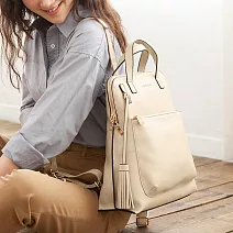 CHENSON 5口袋 iPad Pro13吋 A4後背包 (CG84292-E) 米