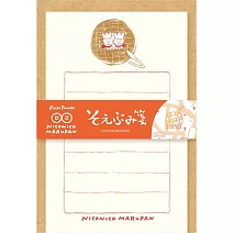 【日本Wa-Life】麵包城鎮 經典美濃和紙小信封紙組 ‧ 微笑甜甜圈