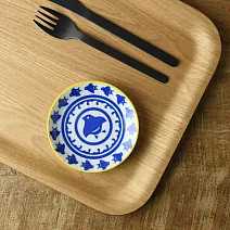 【日本Yamani】美濃燒｜和紋 陶瓷小皿10cm ‧ 青千鳥