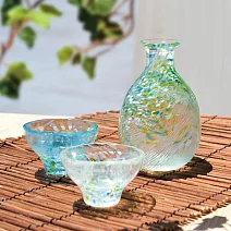 【日本Toyo Sasaki】職人手工 流彩玻璃冷酒杯55ml ‧ 霞之彩