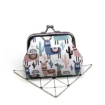 【JP生活館】可愛的動物貓咪羊駝防水零錢包   * 羊駝一號