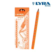 【德國LYRA】Groove三角洞洞鉛筆 12入_ (亮橘)