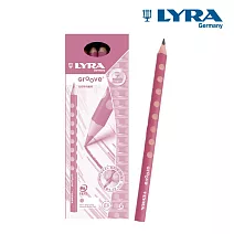 【德國LYRA】Groove三角洞洞鉛筆 12入_ (櫻花粉)