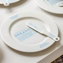 【韓國momur】weekend bread 陶瓷餐盤20.5cm ‧ 象牙白