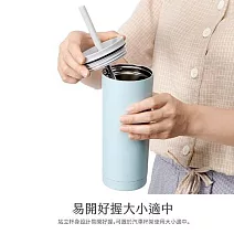 【RICO 瑞可】吸管杯(600ml) 藍色