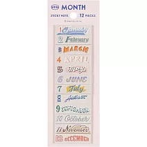 【日本Greeting Life】 ＷＨＷ！便利貼 ‧ 月份英文