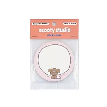 【日本FRONTIER】scooty studio 便利貼 ‧ 查理狗狗(圓形)