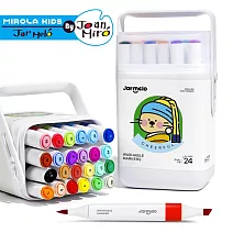 【JarMelo 原創美玩】雙頭可水洗馬克筆 (24色) JA96666