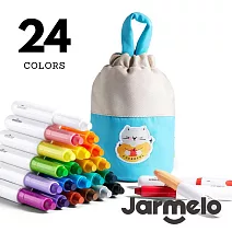 【JarMelo 原創美玩】袋裝兒童絲滑蠟筆 (24色) JA96413