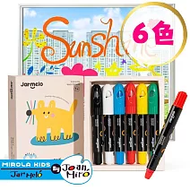 【JarMelo 原創美玩】玻璃彩繪絲滑蠟筆 (6色) JA96703