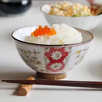 【日本Awasaka】美濃燒 吉祥文樣 陶瓷飯碗 12.5cm