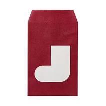 【MUJI 無印良品】【期間限定】附窗禮品紙袋/襪子5入/約116x170mm