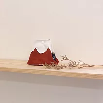 偷偷喊我｜ 富士山零錢包 ― 焦糖棕