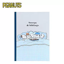 【日本正版授權】史努比 B5 橫線筆記本 日本製 定頁筆記本/固頁筆記本/筆記本/記事本 Snoopy/PEANUTS - A款