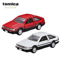 【日本正版授權】TOMICA 多美小汽車 PREMIUM 兩款一組(一般+初回特別式樣)- 25 豐田 COROLLA LEVIN